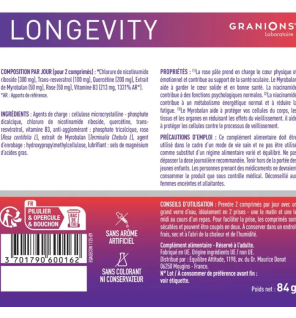 Granions – Complexe Age Control NR Resveratrol Niacinamide Riboside, 60 comprimés