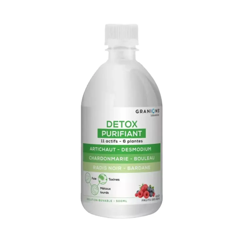 Granions – Minceur Détox Boisson Fruits Rouges, 500 ml Granions – Minceur Détox Boisson Fruits Rouges, 500 ml