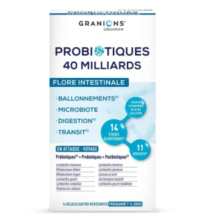 Granions – Probiotiques Flore Intestinale, 14 gélules