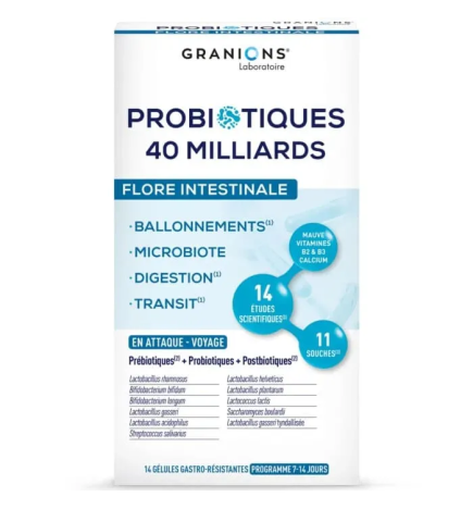 Granions – Probiotiques Flore Intestinale, 14 gélules