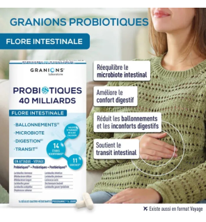 Granions – Probiotiques Flore Intestinale, 14 gélules
