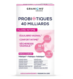 Granions – Probiotiques Flore Intime, 40 gélules