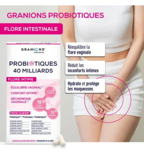 Granions – Probiotiques Flore Intime, 40 gélules