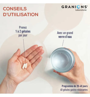 Granions – Probiotiques Immunité et Vitalité, 40 gélules