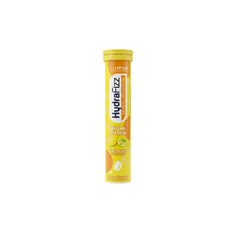 Hydrafizz – Hydratation comprimés effervescents goût citron, 16 comprimés Hydrafizz – Hydratation comprimés effervescents goût citron, 16 comprimés