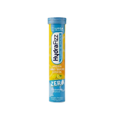 Hydrafizz –  Hydratation sans sucre goût citron, 16 comprimés effervescents
