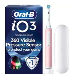 Oral-B – Brosse à dents électrique iO3 Series Rose, 1 unité