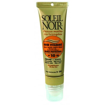 Soleil Noir Soin Vitaminé Crème SPF10 tube 20 ml + Stick Spf 30 2 g