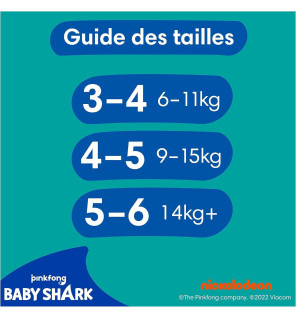 Pampers – Splashers Couches-culottes de bain Taille 3-4 (6-11 kg), 12 unités