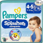 Pampers – Splashers Couches-culottes de bain Taille 4-5 (9-15 kg), 12 unités