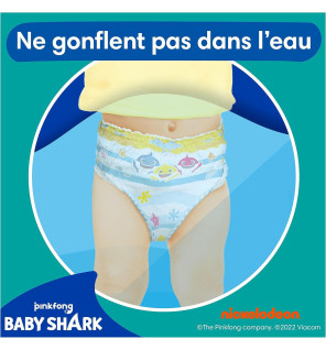 Pampers – Splashers Couches-culottes de bain Taille 4-5 (9-15 kg), 12 unités