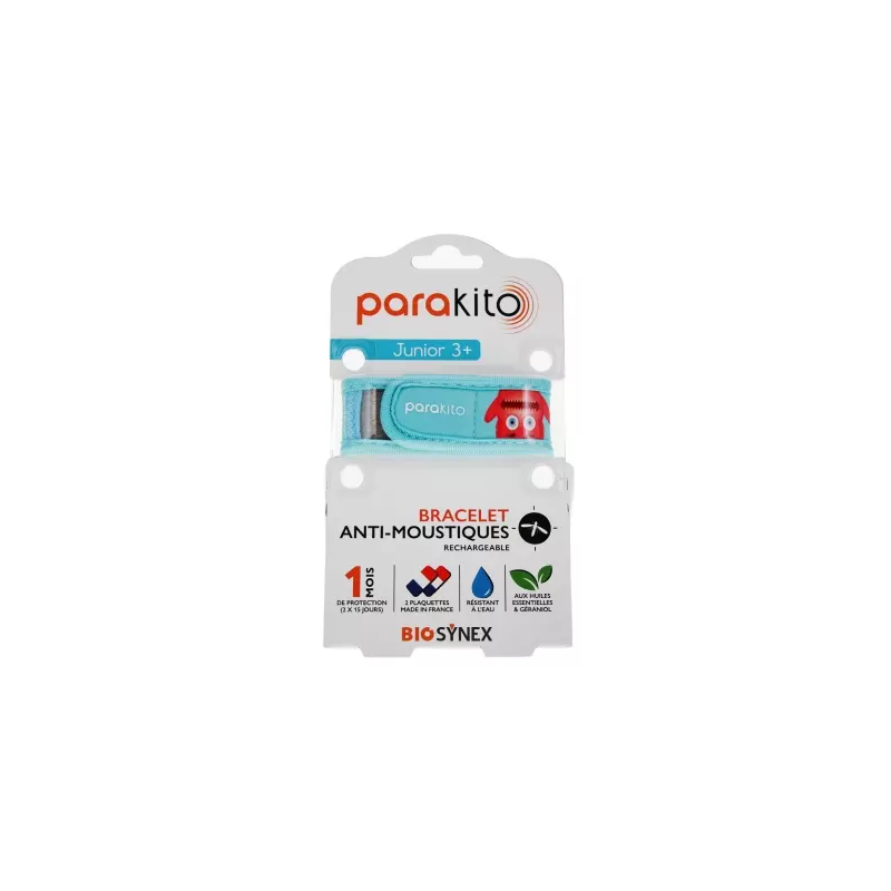 Parakito – Kids Monstre Bracelet anti-moustiques rechargeable, 1 unité Parakito – Kids Monstre Bracelet anti-moustiques rechargeable, 1 unité