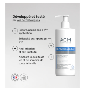 Sensitelial – AD Baume intensif visage et corps, 500 ml