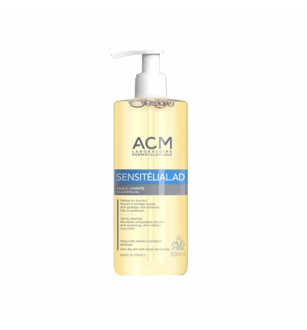 ACM – Sensitelial AD Huile lavante peaux très sèches à tendance atopique, 500 ml