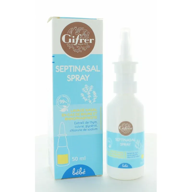 Gifrer – Septinasal Spray nasal bébé, 50 ml