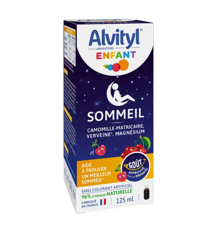 Alvityl – Enfant Sommeil sirop goût cerise, 125 ml