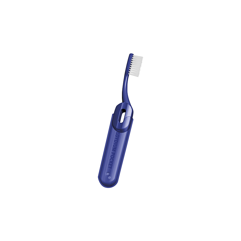 Elgydium – Pocket Brosse à dents de voyage bleue, 1 unité Elgydium – Pocket Brosse à dents de voyage bleue, 1 unité