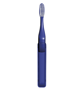 Elgydium – Pocket Brosse à dents de voyage bleue, 1 unité