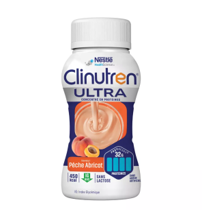 Clinutren – Ultra pêche abricot, 4 x 200 ml