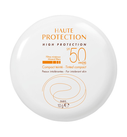 AVENE – Solaire – Haute protection Compact teinté Doré SPF 50, 10 g