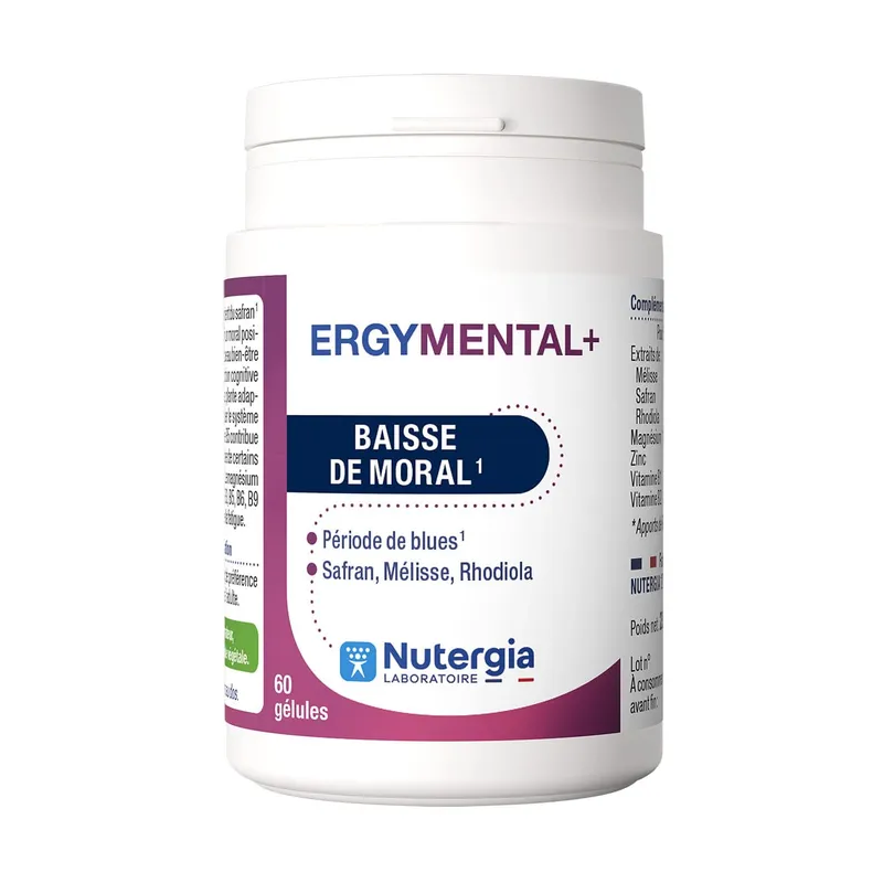Nutergia – Ergymental Baisse de moral, 60 gélules Nutergia – Ergymental Baisse de moral, 60 gélules