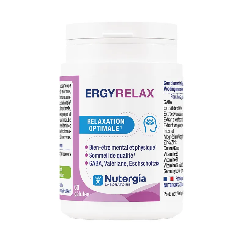 Nutergia – Ergyrelax Relaxation, 60 gélules Nutergia – Ergyrelax Relaxation, 60 gélules