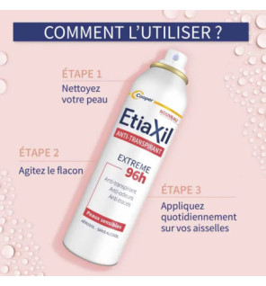 Etiaxil – Anti-transpirant Aérosol Extrême 96h, 150 ml