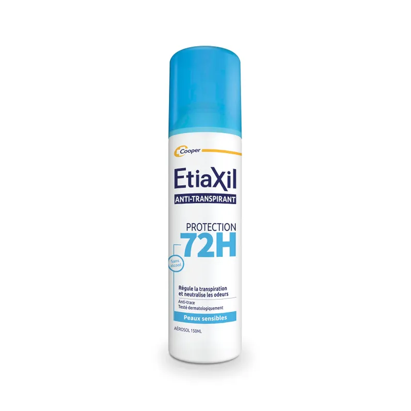 Etiaxil – Déodorant Anti-transpirant Protection 72h Peaux Sensibles, 150 ml Etiaxil – Déodorant Anti-transpirant Protection 72h Peaux Sensibles, 150 ml