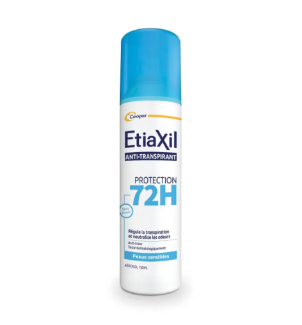 Etiaxil – Déodorant Anti-transpirant Protection 72h Peaux Sensibles, 150 ml