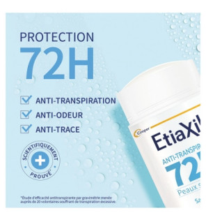 Etiaxil – Déodorant Anti-transpirant Protection 72h Stick, 40 ml