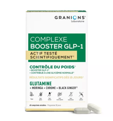 Granions – Complexe Booster GLP-1 Contrôle du Poids, 60 comprimés