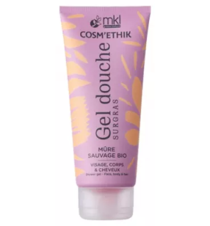 MKL Green Nature – Cosm’Ethik Gel Douche Surgras Mûre Sauvage Bio, 200 ml