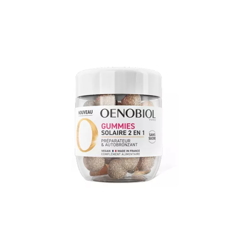 Oenobiol – Solaire 2-en-1 gummies, 60 unités Oenobiol – Solaire 2-en-1 gummies, 60 unités