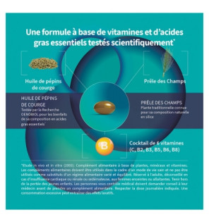 Oenobiol – Hair Expert fortifiant intégral cheveux & ongles, 3 mois (2 mois + 1 offert)
