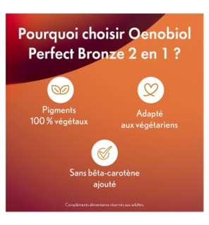 Oenobiol – Perfect Bronze solaire 2-en-1, 30 capsules