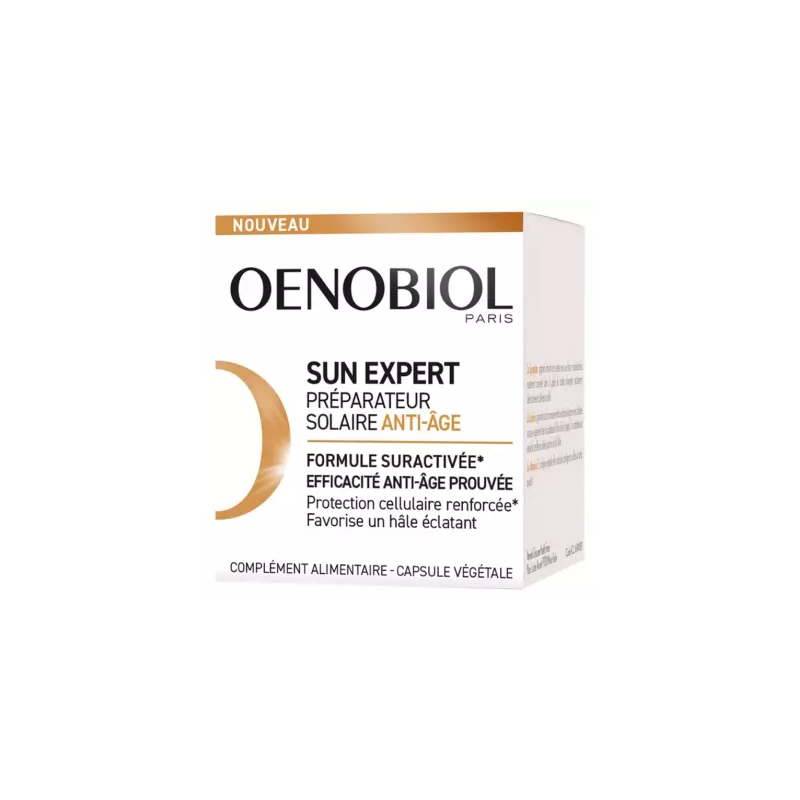Oenobiol – Sun Expert préparateur solaire anti-âge, 30 capsules Oenobiol – Sun Expert préparateur solaire anti-âge, 30 capsules