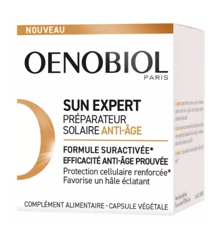 Oenobiol – Sun Expert préparateur solaire anti-âge, 30 capsules