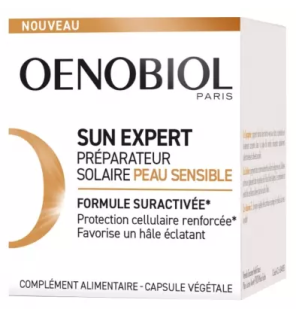 Oenobiol – Solaire intensif préparateur peau sensible, 30 capsules
