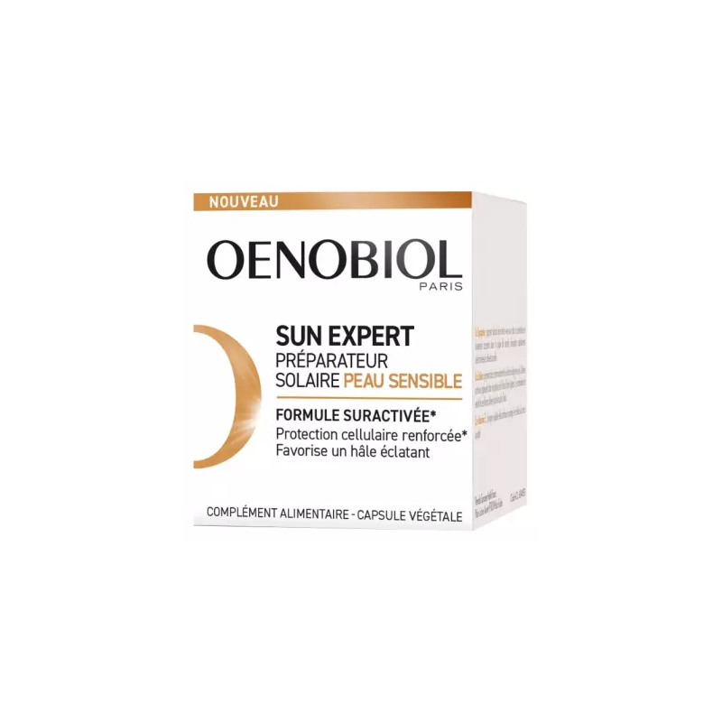 Oenobiol – Solaire intensif préparateur peau sensible, 30 capsules Oenobiol – Solaire intensif préparateur peau sensible, 30 capsules