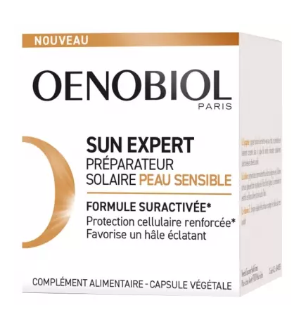 Oenobiol – Solaire intensif préparateur peau sensible, 30 capsules