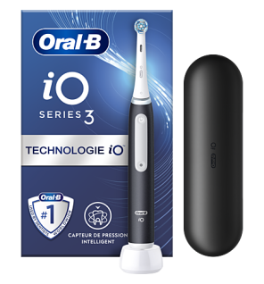 Oral-B – Brosse à dents électrique iO 3 noir mat, 1 unité