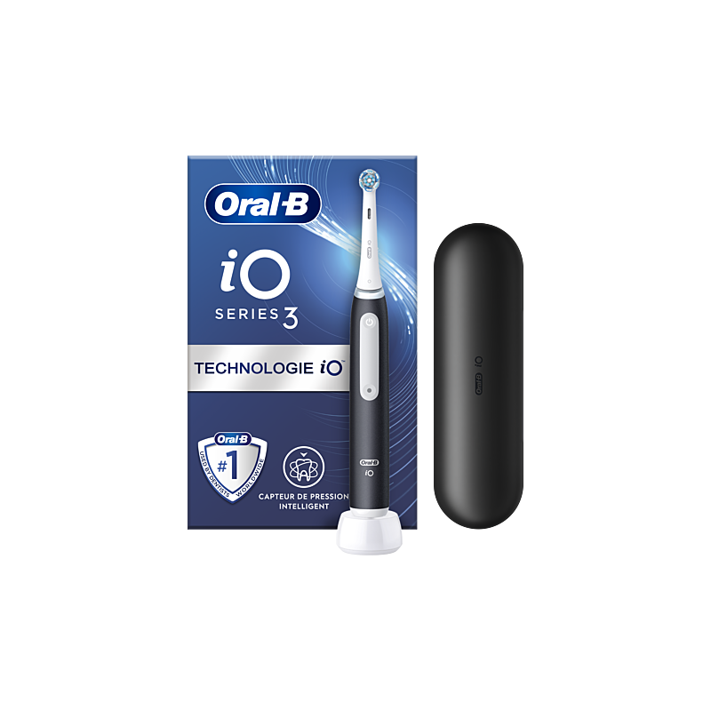 Oral-B – Brosse à dents électrique iO 3 noir mat, 1 unité Oral-B – Brosse à dents électrique iO 3 noir mat, 1 unité