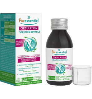 Puressentiel – Circulation solution buvable jambes lourdes, 125 ml