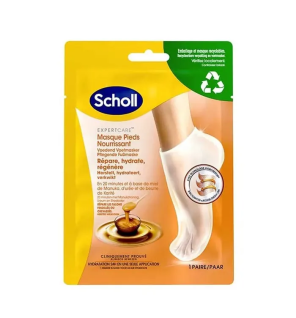 Scholl –  Expertcare Masque Nourrissant au Miel de Manuka Pieds Secs, 1 paire