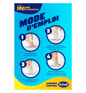 Scholl –  Expertcare Masque Nourrissant au Miel de Manuka Pieds Secs, 1 paire