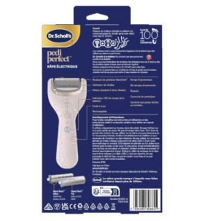 Scholl – Pedi Perfect Râpe Électrique + 2 Rouleaux Recharges Nano-Tech