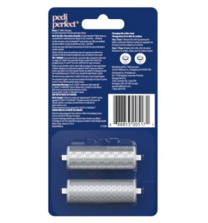 Scholl – Pedi Perfect 2 Rouleaux Recharges Râpe Électrique Nano-Tech