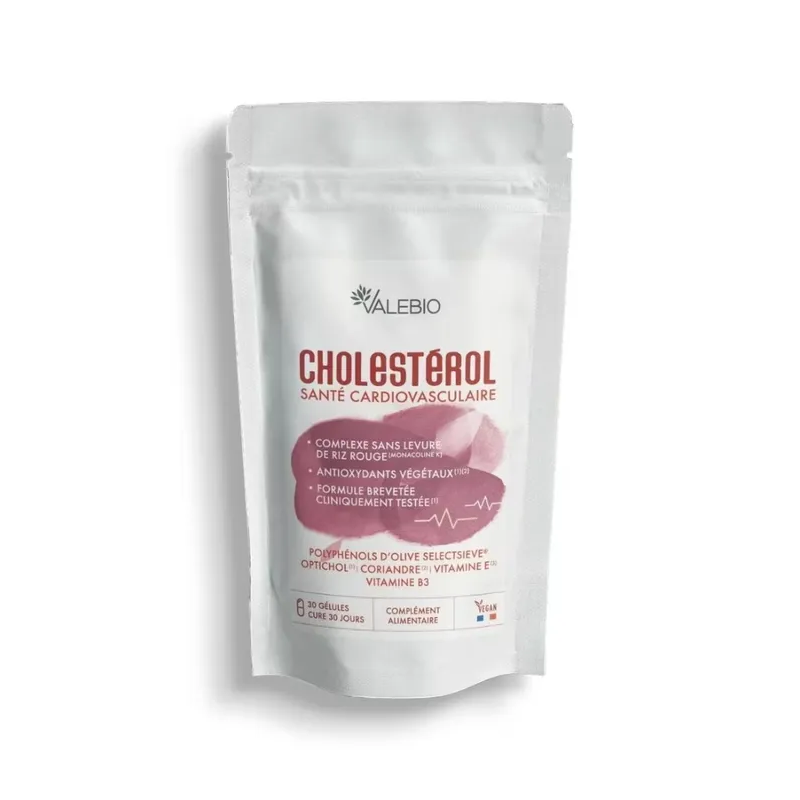Valebio – Cholestérol Santé Cardiovasculaire, 30 gélules Valebio – Cholestérol Santé Cardiovasculaire, 30 gélules