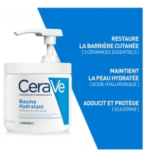 CeraVe – Baume Hydratant avec pompe, 454 g