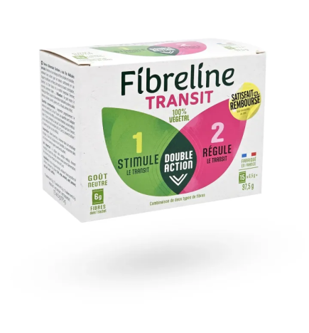 Fibreline – Transit Double Action, 15 sachets de 6,5 g